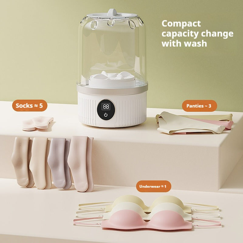 Portable Mini Washing Machine – USB Battery Powered, Compact & Lightweight, FCC/CE Certified